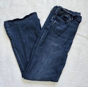 Distressed flare bottom jeans size 18